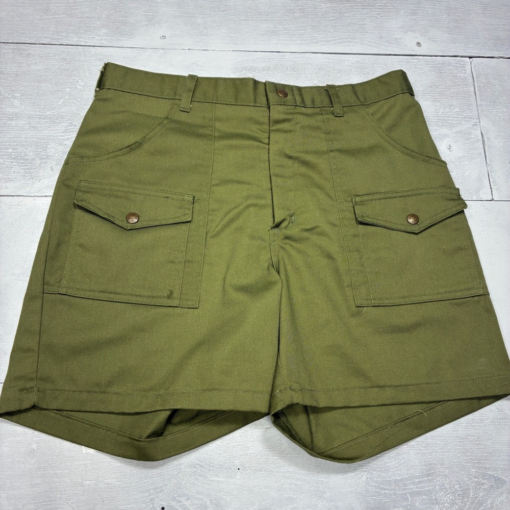 Boy Scouts of America Shorts Mens 34 Green Official Uniform Vintage Cargo Scout